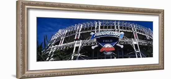 Low Angle View of a Baseball Stadium, Progressive Field, Cleveland, Ohio, Usa-null-Framed Photographic Print