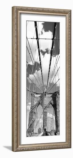 Low Angle View of a Bridge, Brooklyn Bridge, Manhattan, New York City, New York State, USA--Framed Photographic Print