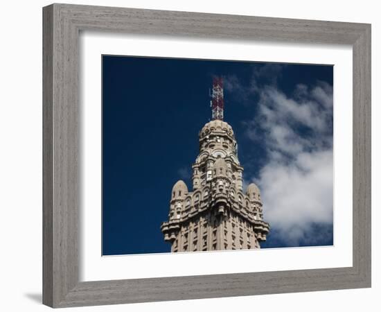 Low Angle View of a Building, Salvo Palace, Plaza Independencia, Montevideo, Uruguay-null-Framed Photographic Print