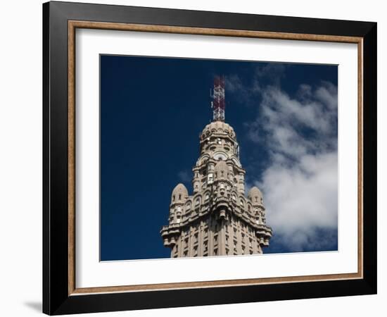 Low Angle View of a Building, Salvo Palace, Plaza Independencia, Montevideo, Uruguay-null-Framed Photographic Print