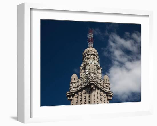 Low Angle View of a Building, Salvo Palace, Plaza Independencia, Montevideo, Uruguay-null-Framed Photographic Print