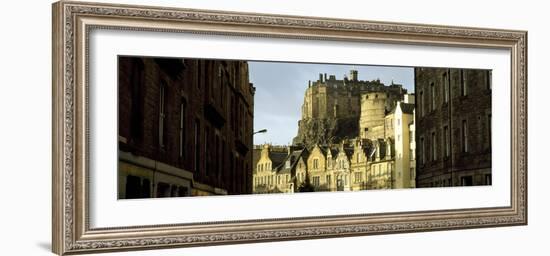 Low Angle View of a Castle, Edinburgh Castle, Edinburgh, Scotland-null-Framed Photographic Print