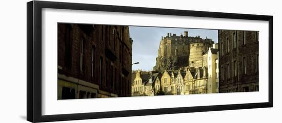 Low Angle View of a Castle, Edinburgh Castle, Edinburgh, Scotland-null-Framed Photographic Print