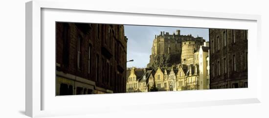 Low Angle View of a Castle, Edinburgh Castle, Edinburgh, Scotland-null-Framed Photographic Print