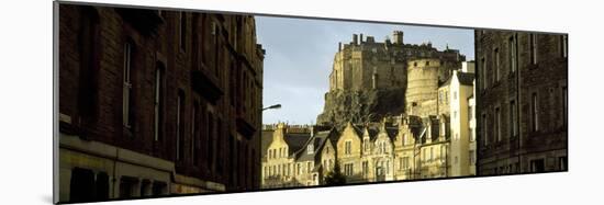 Low Angle View of a Castle, Edinburgh Castle, Edinburgh, Scotland-null-Mounted Photographic Print