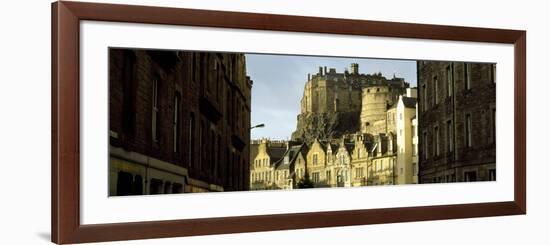 Low Angle View of a Castle, Edinburgh Castle, Edinburgh, Scotland-null-Framed Photographic Print