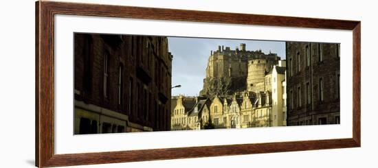 Low Angle View of a Castle, Edinburgh Castle, Edinburgh, Scotland-null-Framed Photographic Print