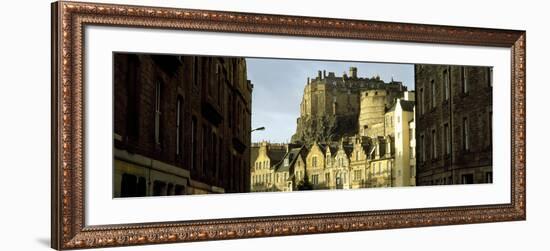 Low Angle View of a Castle, Edinburgh Castle, Edinburgh, Scotland-null-Framed Photographic Print