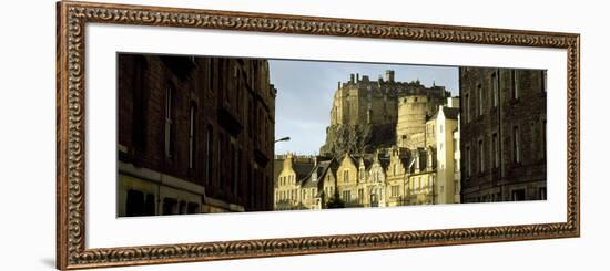 Low Angle View of a Castle, Edinburgh Castle, Edinburgh, Scotland-null-Framed Photographic Print