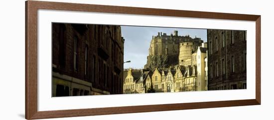 Low Angle View of a Castle, Edinburgh Castle, Edinburgh, Scotland-null-Framed Photographic Print