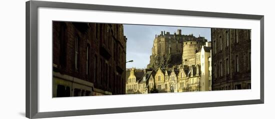 Low Angle View of a Castle, Edinburgh Castle, Edinburgh, Scotland-null-Framed Photographic Print