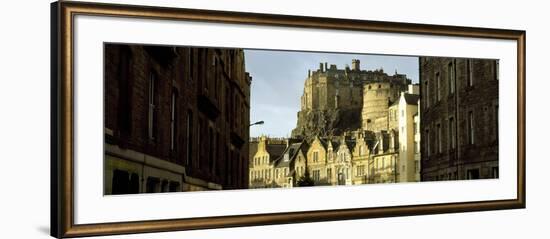 Low Angle View of a Castle, Edinburgh Castle, Edinburgh, Scotland-null-Framed Photographic Print