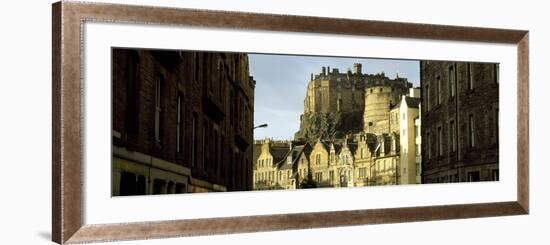 Low Angle View of a Castle, Edinburgh Castle, Edinburgh, Scotland-null-Framed Photographic Print