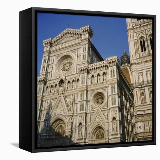 Low Angle View of a Cathedral, Duomo Santa Maria Del Fiore, Florence, Italy-null-Framed Premier Image Canvas