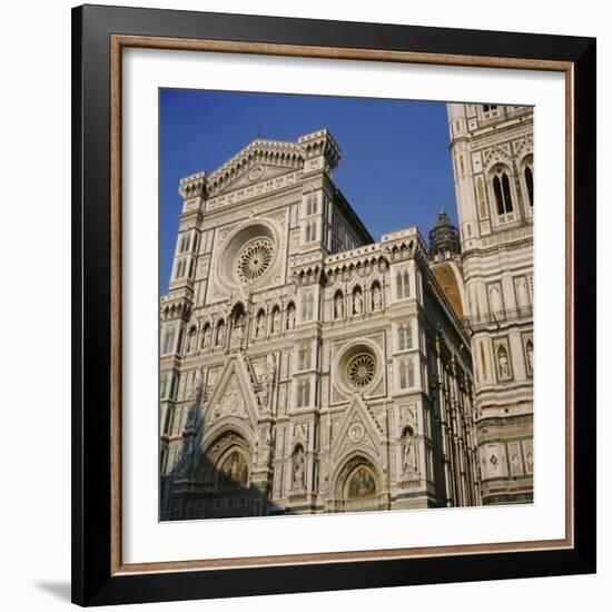 Low Angle View of a Cathedral, Duomo Santa Maria Del Fiore, Florence, Italy-null-Framed Photographic Print