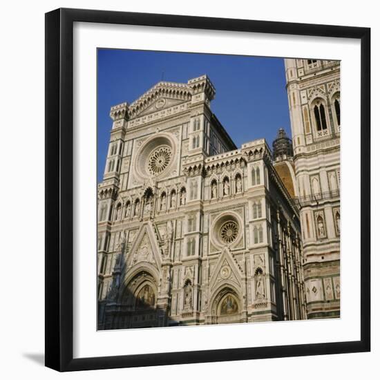 Low Angle View of a Cathedral, Duomo Santa Maria Del Fiore, Florence, Italy-null-Framed Photographic Print