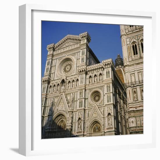 Low Angle View of a Cathedral, Duomo Santa Maria Del Fiore, Florence, Italy-null-Framed Photographic Print