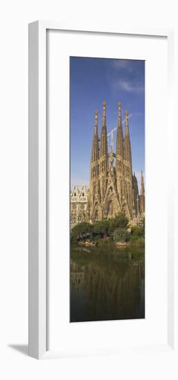 Low Angle View of a Cathedral, Sagrada Familia, Barcelona, Spain-null-Framed Photographic Print