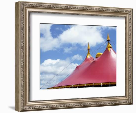 Low angle view of a circus tent roof-null-Framed Photographic Print