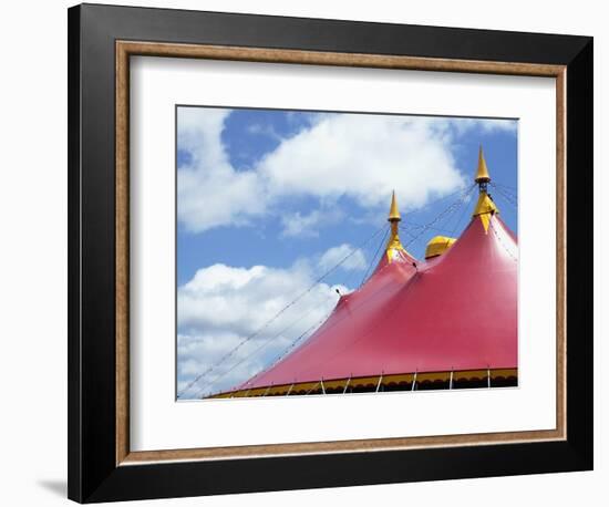 Low angle view of a circus tent roof-null-Framed Photographic Print