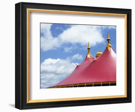 Low angle view of a circus tent roof-null-Framed Photographic Print