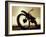 Low Angle View of a Dirt Bike-null-Framed Photographic Print