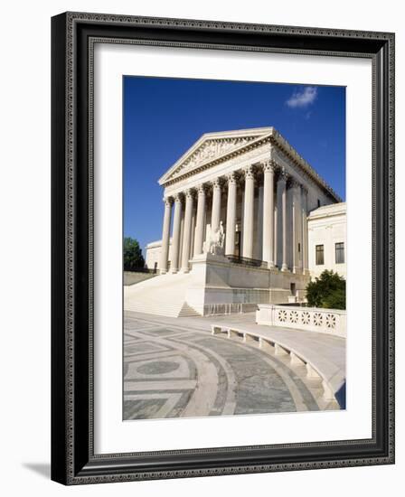 Low Angle View of a Government Building, Us Supreme Court Building, Washington DC, USA-null-Framed Photographic Print