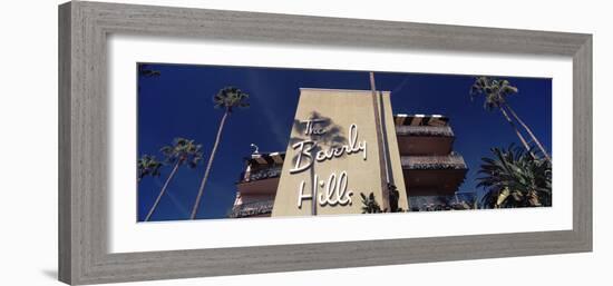 Low Angle View of a Hotel, Beverly Hills Hotel, Beverly Hills, Los Angeles County, California, USA-null-Framed Photographic Print