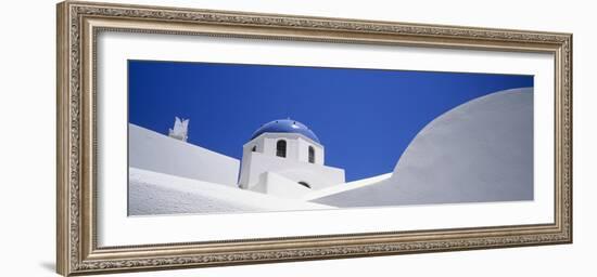 Low Angle View of a House, Oia, Santorini, Cyclades Islands, Greece-null-Framed Photographic Print