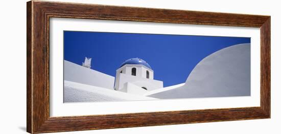 Low Angle View of a House, Oia, Santorini, Cyclades Islands, Greece-null-Framed Photographic Print