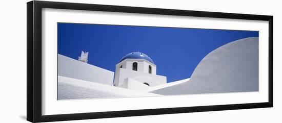 Low Angle View of a House, Oia, Santorini, Cyclades Islands, Greece-null-Framed Photographic Print