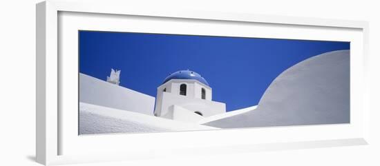 Low Angle View of a House, Oia, Santorini, Cyclades Islands, Greece-null-Framed Photographic Print