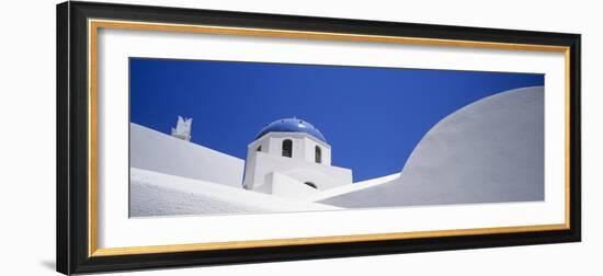 Low Angle View of a House, Oia, Santorini, Cyclades Islands, Greece-null-Framed Photographic Print