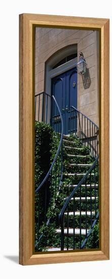 Low Angle View of a House, Savannah, Georgia, USA-null-Framed Stretched Canvas