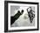 Low Angle View of a Man Shooting a Basket-null-Framed Photographic Print