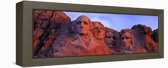 Low Angle View of a Monument, Mt Rushmore National Monument, Rapid City, South Dakota, USA-null-Framed Premier Image Canvas