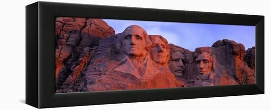 Low Angle View of a Monument, Mt Rushmore National Monument, Rapid City, South Dakota, USA-null-Framed Premier Image Canvas