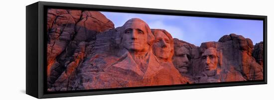 Low Angle View of a Monument, Mt Rushmore National Monument, Rapid City, South Dakota, USA-null-Framed Premier Image Canvas