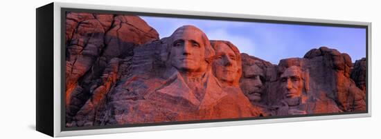 Low Angle View of a Monument, Mt Rushmore National Monument, Rapid City, South Dakota, USA-null-Framed Premier Image Canvas
