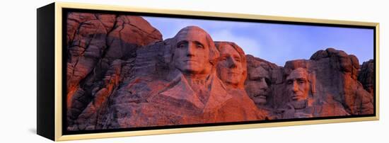 Low Angle View of a Monument, Mt Rushmore National Monument, Rapid City, South Dakota, USA-null-Framed Premier Image Canvas