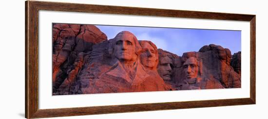 Low Angle View of a Monument, Mt Rushmore National Monument, Rapid City, South Dakota, USA-null-Framed Photographic Print