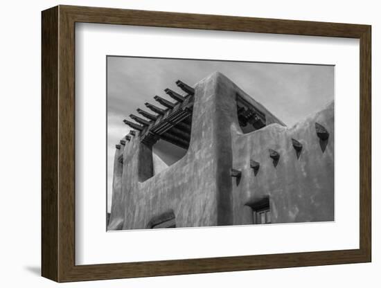 Low angle view of a museum, New Mexico Museum of Art, Santa Fe, New Mexico, USA-Panoramic Images-Framed Photographic Print