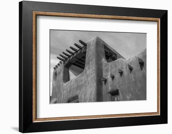 Low angle view of a museum, New Mexico Museum of Art, Santa Fe, New Mexico, USA-Panoramic Images-Framed Photographic Print