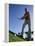 Low Angle View of a Senior Man Swinging a Golf Club-null-Framed Premier Image Canvas