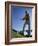 Low Angle View of a Senior Man Swinging a Golf Club-null-Framed Photographic Print