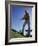 Low Angle View of a Senior Man Swinging a Golf Club-null-Framed Photographic Print