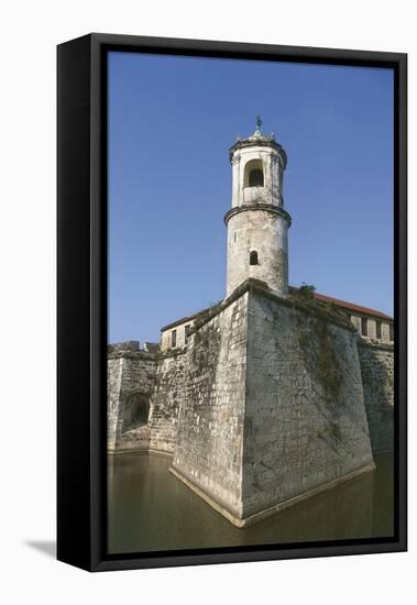 Low Angle View of a Tower, Latvia-null-Framed Premier Image Canvas