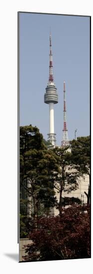 Low Angle View of a Tower, N Seoul Tower, Seoul, South Korea-null-Mounted Photographic Print