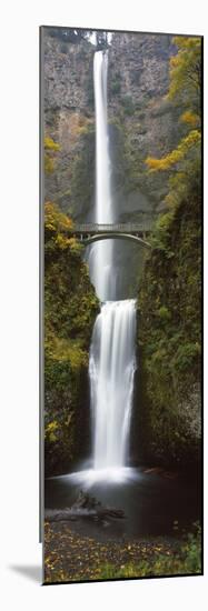 Low Angle View of a Waterfall, Multnomah Falls, Columbia River Gorge, Multnomah County, Oregon, USA-null-Mounted Photographic Print