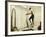 Low Angle View of a Woman Exercising-null-Framed Photographic Print